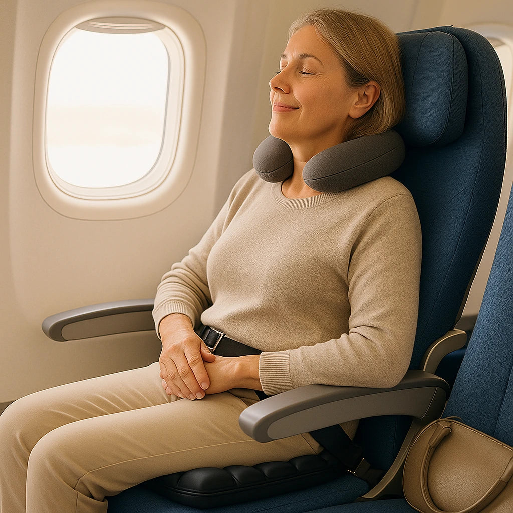 Airiva™ Portable Seat Cushion for Flights, Office & Daily Commutes