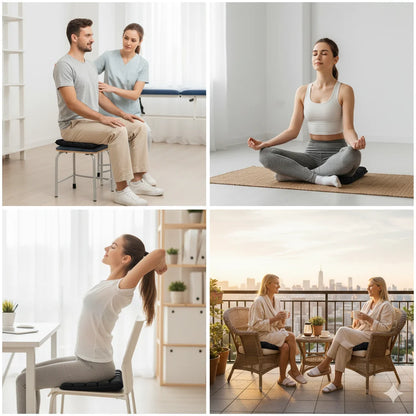 Airiva™ Portable Seat Cushion for Flights, Office & Daily Commutes